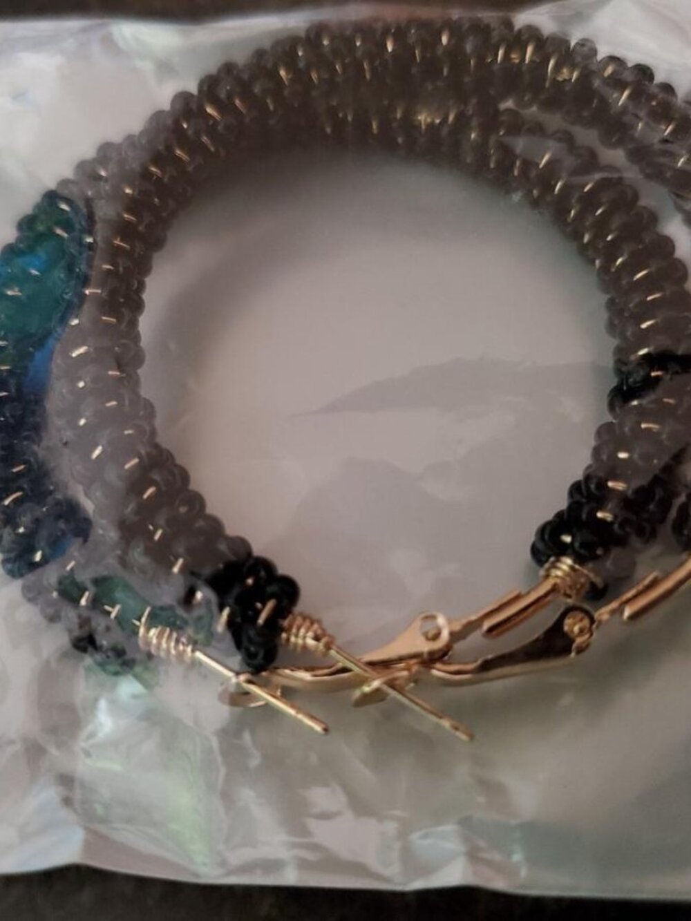 Two Beaded Clip Latch Bracelets Sealed
